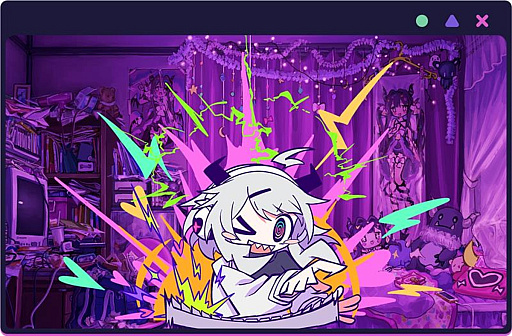 画像ギャラリー No.013のサムネイル画像 / ヒキコモリの少女が電波ソングでハイになるリズムADV「ゆんゆん電波シンドローム」，Steamで本日発売。ラブリーな怪文書で世界を狂わせよう