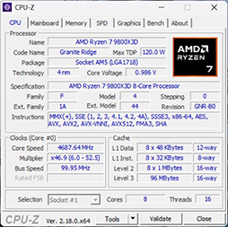 画像ギャラリー No.008のサムネイル画像 / 最強のゲーマー向けCPUを継承する新型CPU「Ryzen 7 9850X3D」の実力を検証。高性能ではあるが,既存製品とのゲーム性能は大差がない