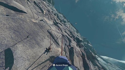 画像ギャラリー No.005のサムネイル画像 / マウント・カミの頂を目指すロッククライミングADV「Cairn」,2026年1月29日配信。ルートにより登頂難度は変化し,転落すれば命はない