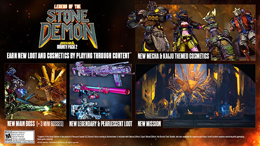 画像ギャラリー No.001のサムネイル画像 / 「ボーダーランズ4」，初のプレミアム有料コンテンツお尋ね者パック2「石の悪魔の伝承」が公開に。大型アップデートも同時に配信