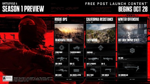 画像ギャラリー No.003のサムネイル画像 / 「Battlefield 6」,10月29日開幕の「シーズン1」トレイラーを公開。3つのフェーズに分けて,新モードや新マップを実装