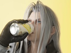 セフィロスがレモンスライスをかじり，未来のレモンサワーをゴクリ。「FINAL FANTASY VII REBIRTH」×アサヒビールのコラボムービー公開