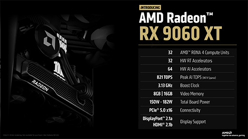 ꡼ No.003Υͥ / AMDRDNA 4Υߥɥ륯饹GPURadeon RX 9060 XTפȯɽ16GBǤѰ