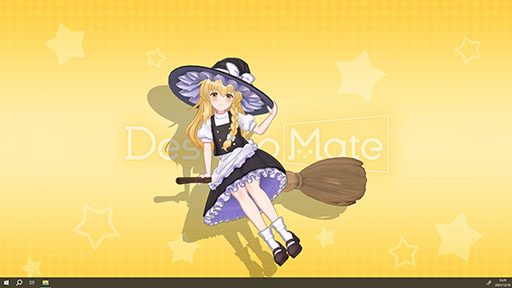 画像ギャラリー No.003のサムネイル画像 / 「Desktop Mate」の新たなDLC「霧雨魔理沙」「ゆっくり魔理沙」，本日リリース。両DLCのバンドル版もラインナップ