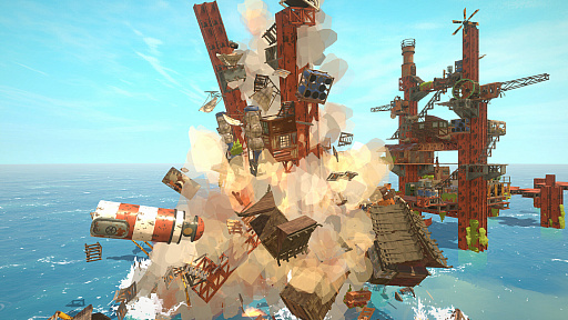 画像ギャラリー No.001のサムネイル画像 / 物理演算ベースの海上都市建設シム「All Will Fall」（邦題：崩壊都市），4月3日のリリースが決定