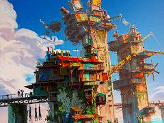 水没した終末世界が舞台の海上都市建設シム「崩壊都市」，Steamでリリース。崩れないようにバランスを保ちつつ，資材を積み上げよう