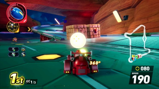 画像ギャラリー No.018のサムネイル画像 / ［プレイレポ］「ソニックレーシング クロスワールド」に青きヒーロー，ロックマン参戦。新しいアイテムとコースをひっさげ，ブルースと共に駆け抜ける