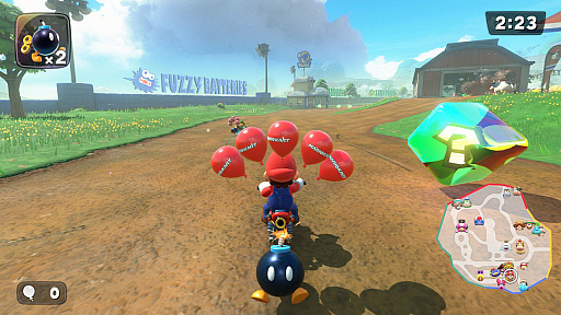 画像ギャラリー No.003のサムネイル画像 / 「マリオカート ワールド」,新バトルルール「ドッカン!ボムへい」を追加。アイテムは“ボムへい”のみ,最大10個までストックできる