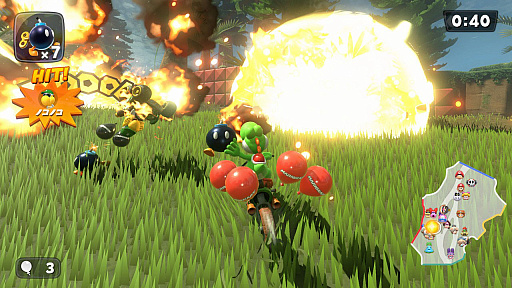 画像ギャラリー No.005のサムネイル画像 / 「マリオカート ワールド」,新バトルルール「ドッカン!ボムへい」を追加。アイテムは“ボムへい”のみ,最大10個までストックできる