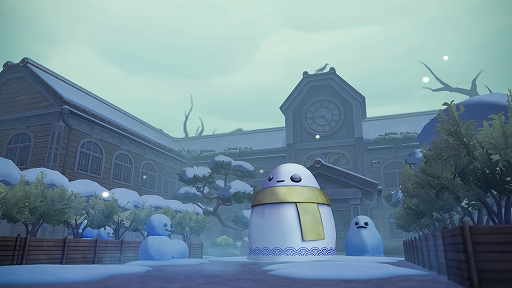 画像ギャラリー No.002のサムネイル画像 / 「オバケイドロ2」,冬模様マップ第2弾を本日18:00に配信。大雪に見舞われたオバケノ運動場で隠れたニンゲンを見つけ出そう