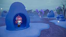 画像ギャラリー No.003のサムネイル画像 / 「オバケイドロ2」,冬模様マップ第2弾を本日18:00に配信。大雪に見舞われたオバケノ運動場で隠れたニンゲンを見つけ出そう