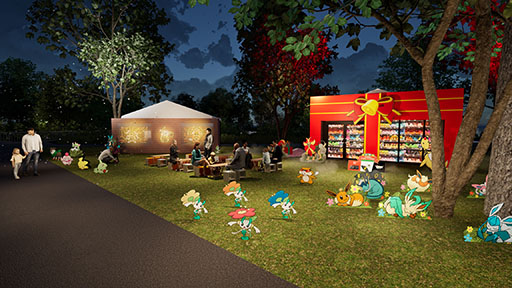 画像ギャラリー No.002のサムネイル画像 / でんきタイプのポケモンたちが灯すツリーなどを展開。「Pokémon Happy Holidays」と題した赤レンガ倉庫「ポケモン」ブースの詳細が明らかに