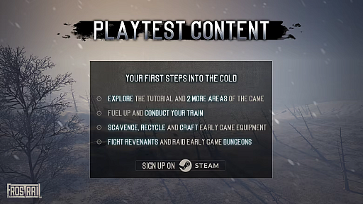 画像ギャラリー No.002のサムネイル画像 / 装甲列車で凍てつく荒野を行く。極限状態で生き抜くオープンワールドサバイバル「Frostrail」，プレイテスト開始