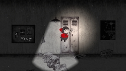 画像ギャラリー No.005のサムネイル画像 / ボールペンで描かれたキャラクターたちが，不気味な怪物がはびこる暗闇世界で旅をする。PC版「HINO」，Steamストアページを公開