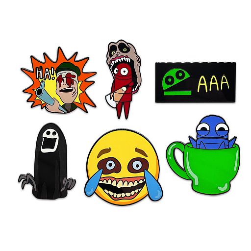 画像ギャラリー No.002のサムネイル画像 / 「R.E.P.O.（レポ）」の公式ライセンスグッズとしてピンバッジ6個セットとフィギュア（ローブ）が登場