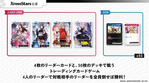 画像ギャラリー No.013のサムネイル画像 / VTuberやストリーマーがカードに。新規TCGプロジェクト「Xross Stars」発表。2025年8月発売予定