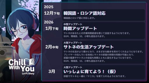 画像ギャラリー No.006のサムネイル画像 / 「Chill with You : Lo-Fi Story」初のアップデートを実施。感動ADV「くまのレストラン」とのコラボを開始