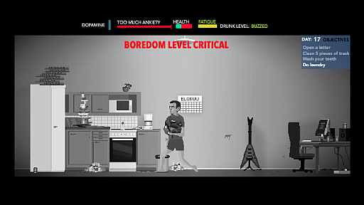 画像ギャラリー No.004のサムネイル画像 / 孤独な無職男性の日常と葛藤を描く。社会派サバイバル「Unemployment Simulator 2018」,配信開始