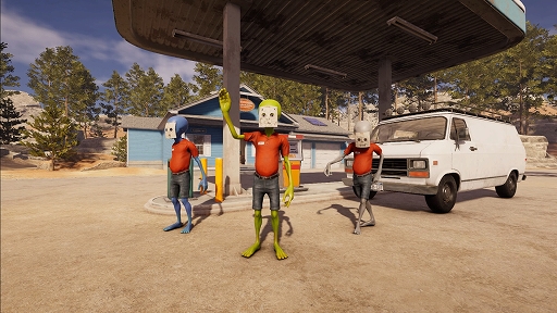 画像ギャラリー No.001のサムネイル画像 / エイリアンなりきりシム「Roadside Research」，早期アクセス版を2月12日に配信開始。田舎でガソリンスタンドを経営し，人間を調べ上げよう