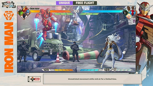 画像ギャラリー No.004のサムネイル画像 / 「MARVEL: Tōkon Fighting Souls」，アイアンマンの技を紹介するキャラクターガイド動画を公開