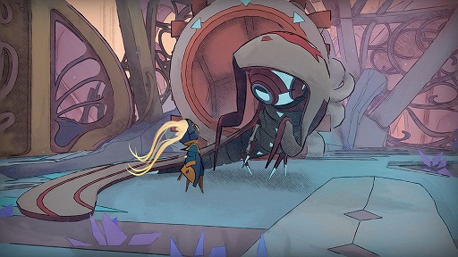 画像ギャラリー No.004のサムネイル画像 / 崩壊し，植物が繁茂する巨大宇宙船が舞台の新作メトロイドヴァニア「MIO: Memories in Orbit」，本日発売。水彩画を思わせる美しいアートに注目