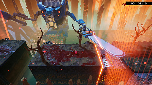 画像ギャラリー No.023のサムネイル画像 / ［プレイレポ］「Super Meat Boy 3D」試遊会レポート。グロかわいい世界が3Dに進化し，ミートボーイが彼女を救う旅で死にまくる