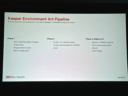 画像ギャラリー No.005のサムネイル画像 / 灯台が主人公のアドベンチャー「Keeper」の世界を作る環境アート。奇妙で手作り感あるビジュアルを生む少人数チームの工夫［GDC 2026］