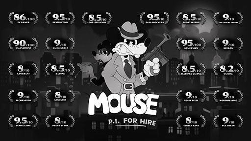 画像ギャラリー No.002のサムネイル画像 / 「MOUSE：やとわれの探偵」，Switch2＆PS5向けパッケージ版を発売。クラシックなカートゥーンの世界観を手描きアニメーションで再現したFPS