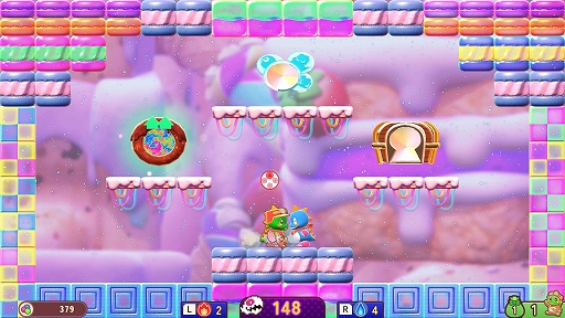 画像ギャラリー No.003のサムネイル画像 / 「バブルボブル シュガーダンジョン ブースト」，PS5/Switch向けに8月20日発売。ダンジョンに繰り返し挑戦し，バブルンを強化しながら奥深くを目指す