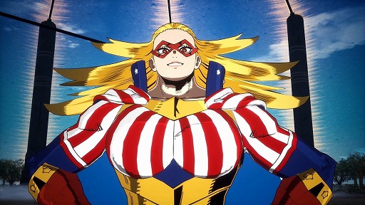 画像ギャラリー No.001のサムネイル画像 / 「僕のヒーローアカデミア All's Justice」アメリカのNo.1ヒーロー「スターアンドストライプ」本日参戦。キャラクターのバランス調整を実施