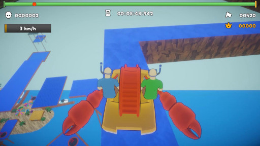 画像ギャラリー No.003のサムネイル画像 / 「パドルパドルパドる」，高難度縦型マップを収録したDLC「Up Up Up」を発売。忍耐力が試される1〜2人用のボート漕ぎアクション