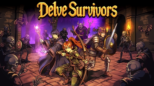 画像ギャラリー No.001のサムネイル画像 / 「Delve Survivors: A Dungeon Roguelike」，Steam版を11月12日発売。9つのメインダンジョンと100階の「The Abyss」を収録