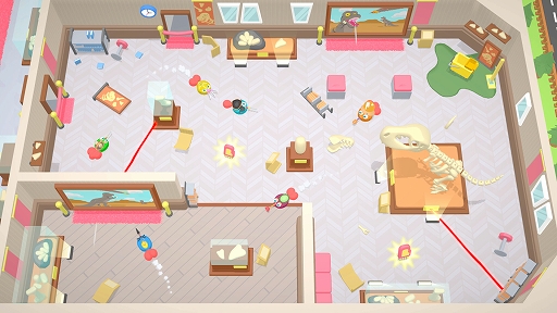 画像ギャラリー No.006のサムネイル画像 / 最大6人で挑む対戦ACT「Roombattle」本日リリース。突起物を装着したお掃除ロボットを操作し，敵のお尻の風船を割っていこう