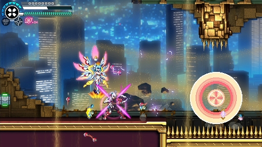 画像ギャラリー No.006のサムネイル画像 / 「蒼き雷霆 ガンヴォルト トライアングル エディション」,大型無償アップデートVer.1.3.0を実施。スピードランモード「CONNECT X」を実装