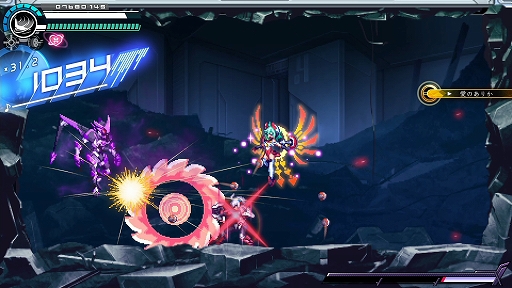 画像ギャラリー No.012のサムネイル画像 / 「蒼き雷霆 ガンヴォルト トライアングル エディション」,大型無償アップデートVer.1.3.0を実施。スピードランモード「CONNECT X」を実装