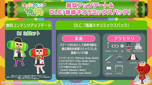 画像ギャラリー No.002のサムネイル画像 / 「ワンス・アポン・ア・塊魂」，過去楽曲＆衣装を収録したDLC「塊魂ネオリミックスパック」を配信。無料アップデート「DJ3点セット」を実施