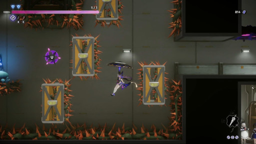 画像ギャラリー No.007のサムネイル画像 / アニメ調メトロイドヴァニア「少女と学園城」，Steamでリリース。攻防一体の戦闘システムやLive2Dで描かれる美少女キャラクターが魅力