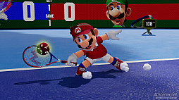 画像ギャラリー No.021のサムネイル画像 / 今度のマリオテニスは,ラケット次第で試合の流れが変わる! シリーズ最多キャラ&遊びもストーリーも充実した「マリオテニス フィーバー」を紹介