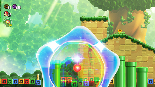 画像ギャラリー No.006のサムネイル画像 / 「スーパーマリオブラザーズ ワンダー Nintendo Switch 2 Edition」の新エリアがアツい！　「みんなでリンリンパーク」でさらなる“ワンダー”を体験