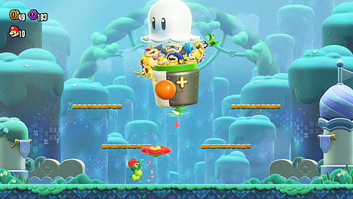 画像ギャラリー No.009のサムネイル画像 / 「スーパーマリオブラザーズ ワンダー Nintendo Switch 2 Edition」の新エリアがアツい！　「みんなでリンリンパーク」でさらなる“ワンダー”を体験