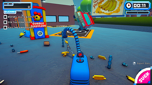 画像ギャラリー No.003のサムネイル画像 / 吸って，壊して，また吸い込む。自我を持った掃除機を操る「ACUVAC: A Suck and Blow Adventure」（ほぼ日 インディーPick Up！）