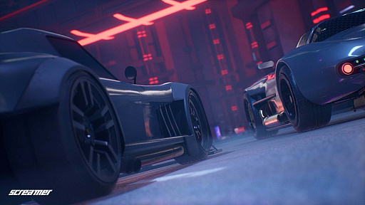 画像ギャラリー No.004のサムネイル画像 / Milestoneの名作レースゲームをリメイクした「Screamer」は,独特なドリフト操作がクセになる。ポリゴン・ピクチュアズによるカットシーンにも注目