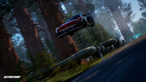 画像ギャラリー No.006のサムネイル画像 / Milestoneの名作レースゲームをリメイクした「Screamer」は,独特なドリフト操作がクセになる。ポリゴン・ピクチュアズによるカットシーンにも注目