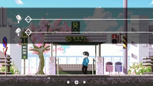 画像ギャラリー No.002のサムネイル画像 / 音楽に導かれ,行動を起こす人々の物語を描いたAIイヤホンリズムゲーム「Noise Canceler」,早期アクセスを開始