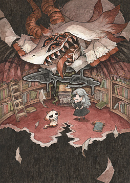 画像ギャラリー No.001のサムネイル画像 / 「シニガミ姫と異書館ノ怪物」，物語の拠点「異書館」で暮らす奇妙な住民たちを紹介。体験版も配信開始