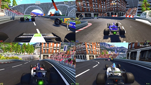 画像ギャラリー No.004のサムネイル画像 / 初心者から上級者まで楽しめるレースゲーム「4PGP」，本日発売。1990年代のアーケードレースゲームの雰囲気で，白熱のレースに挑戦しよう