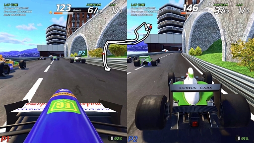画像ギャラリー No.004のサムネイル画像 / アーケードレーシングゲーム「4PGP」，PC/PS5版を本日発売。4K/60fps表示やアナログ入力に対応，新マシン「SAFETY CAR」が登場