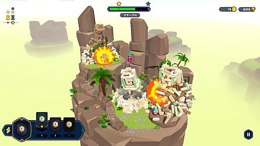 画像ギャラリー No.021のサムネイル画像 / 指1本で城塞をぶち壊す「Castle Crumble」。物理演算による破壊の美学を味わおう(今日から始めろApple Arcade #54)