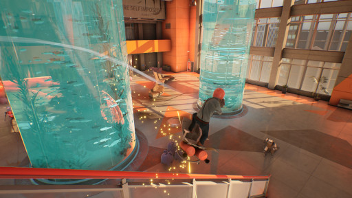 画像ギャラリー No.001のサムネイル画像 / 会社員暴走ローグライトアクション「Last Man Sitting」，Steamでリリース。オフィスチェアに乗った会社員が掃除用具や銃器で戦っていく