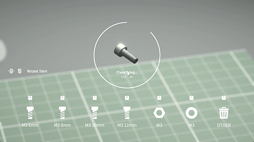 画像ギャラリー No.006のサムネイル画像 / 部品分類をひたすら続ける作業ゲーム「LOW VALUE JOB」,支援機能が完全にオフになる「ハードコアモード」などを実装